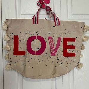 Victoria’s Secret Love canvas tassel bag, never used